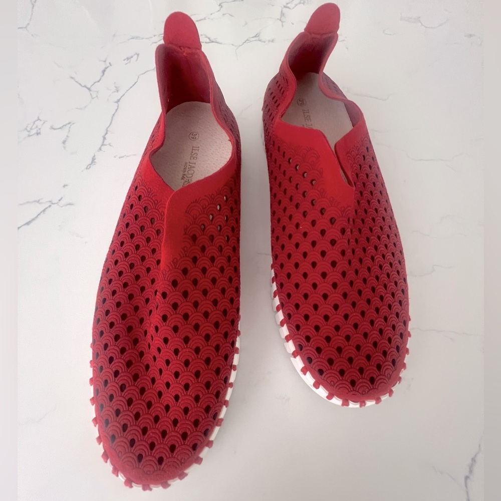 Ilse Jacobsen Red slip-on sneaker size 39